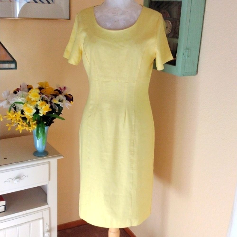 Chadwicks of Boston Linen Blend Dress